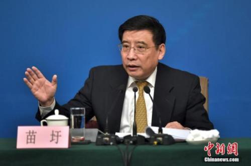 資料圖：苗圩。<a target='_blank' href='http://www.chinanews.com/'>中新社</a>記者金碩攝